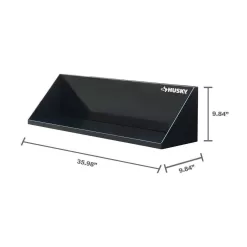Husky G3600AS-US Steel Garage Wall Shelf in Black (36 in. W x 9 in. H x 9 in. D)