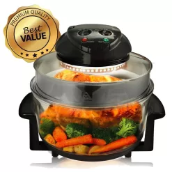 MegaChef 9 Qt. Black Electric Halogen Multi-Cooker