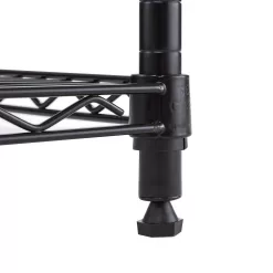 Seville Classics WEB675 Black 5-Tier Steel Wire Garage Storage Shelving Unit (30 in. W x 60 in. H x 14 in. D)