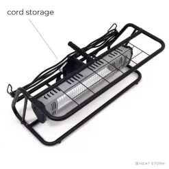 Heat Storm HS-1500-TRC Tradesman 1,500-Watt Outdoor Electric Infrared Quartz Portable Space Heater with Roll Cage and Wall/Ceiling Mount