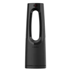 Lasko Bladeless 1500W 28 in. Black Electric Oscillating Tower Ceramic Space Heater with Remote Control and Digital Display