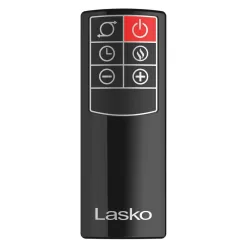 Lasko Bladeless 1500W 28 in. Black Electric Oscillating Tower Ceramic Space Heater with Remote Control and Digital Display