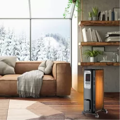 Pelonis 1,500-Watt Digital Electric Oil-Filled Radiant Portable Space Heater