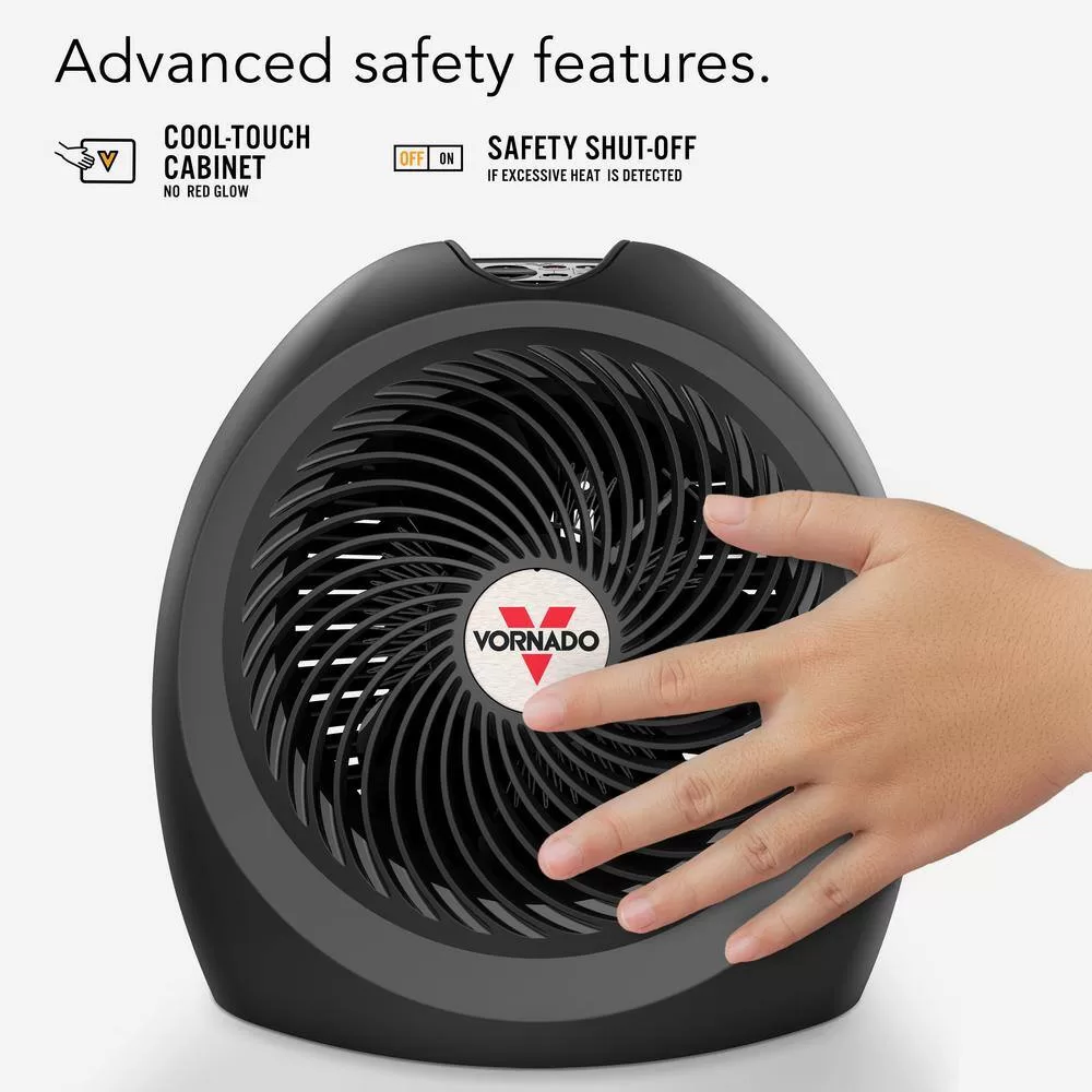 Vornado EH1-0149-06 1500-Watt AVH2 Advanced Whole Room Space Electric Heater with Auto Climate Control, Timer and Advanced Safety Features