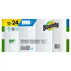 Bounty 078557165027 White, Select-A-Size Paper Towels (12 Double Rolls) (Multi-Pack of 2)