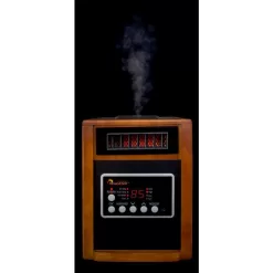 Dr Infrared Heater DR998 Elite Series 1500-Watt Dual Heating System Infrared Portable Heater with Built-In Ultrasonic Humidifier/Oscillating Fan