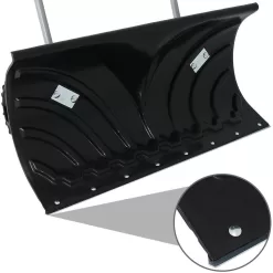 CASL Brands 26 in. Aluminum Handle Rolling Snow Pusher