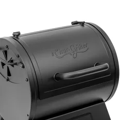 Char-Griller 92424 Portable Charcoal Grill or Side Fire Box in Black