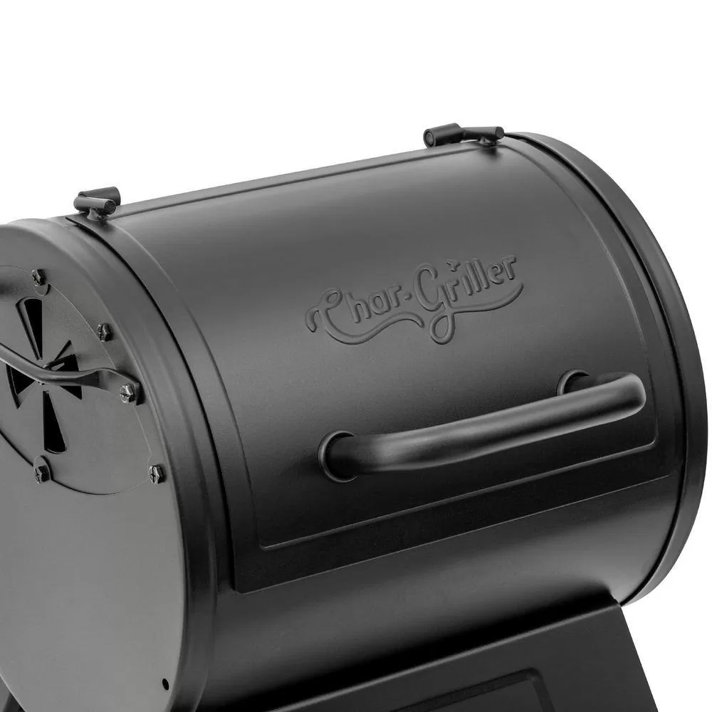 Char-Griller 92424 Portable Charcoal Grill or Side Fire Box in Black