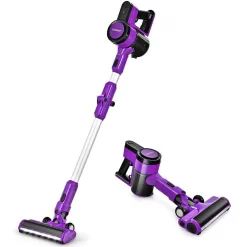 Costway GX10006US-PU Purple Cordless Bagless 3-in-1 Handheld Stick Vacuum Cleaner