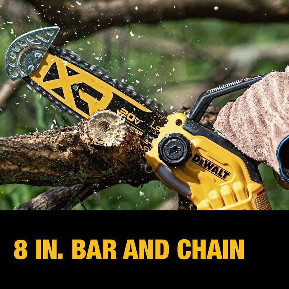 DEWALT 8 in. 20-Volt Pruning Electric Battery Chainsaw (Tool Only)