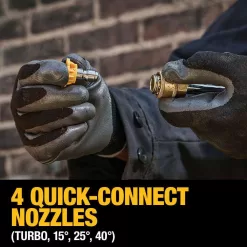 DEWALT 20V MAX 550 PSI 1.0 GPM Cold Water Cordless Electric Power Cleaner with 4 Nozzles (Tool Only)