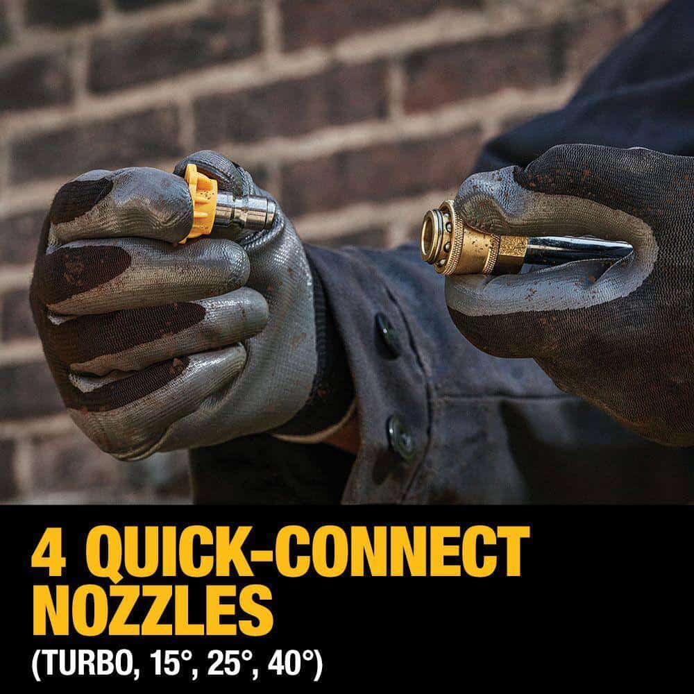 DEWALT 20V MAX 550 PSI 1.0 GPM Cold Water Cordless Electric Power Cleaner with 4 Nozzles (Tool Only)
