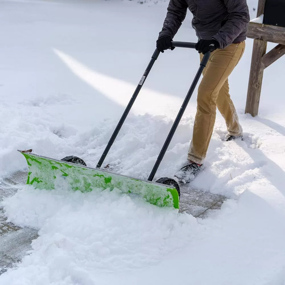 Earthwise 39 in. Dual-Sided Pusher Snow Shovel