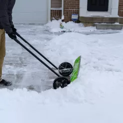 Earthwise 39 in. Dual-Sided Pusher Snow Shovel