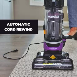 Eureka NEU203 PowerSpeed Pet Cord Rewind Upright Bagless Vacuum Cleaner