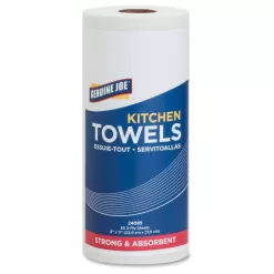 Genuine Joe GJO24085 White Perforated Roll Towels 2-Ply (30 per Carton, 85 Sheets per Carton)