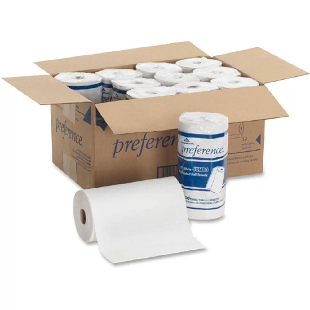 Georgia-Pacific GEP27700 Preference White Jumbo Perforated Roll Paper Towels (250 Sheets per Roll 12/Carton)