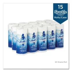 Georgia-Pacific GPC2717714 Sparkle Ps 8.8 in. x 11 in. White Premium Perforated Kitchen Paper Towel Roll