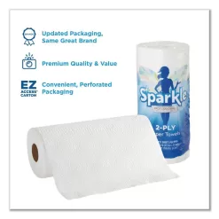 Georgia-Pacific GPC2717714 Sparkle Ps 8.8 in. x 11 in. White Premium Perforated Kitchen Paper Towel Roll