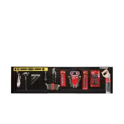 Husky HOAA52B11 52 in. W to 72 in. W Gloss Black Adjustable Pegboard
