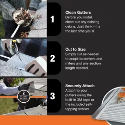 Gutter Guard by Gutterglove 4 ft. L x 6 in. W Stainless Steel Micro-Mesh Gutter Guard (80 ft. Kit)