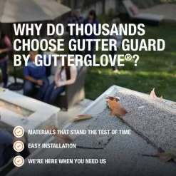 Gutter Guard by Gutterglove 4 ft. L x 6 in. W Stainless Steel Micro-Mesh Gutter Guard (80 ft. Kit)