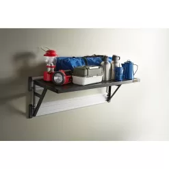 Gladiator GAWA45SFTG Premier Series 20 in. x 45 in. Metal Garage Wall Shelving in Hammered Granite