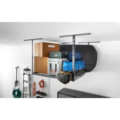 Gladiator GALS44M2KG GearLoft Hammered Granite Adjustable Height Overhead Garage Storage Rack (48 in W x 48 in D)