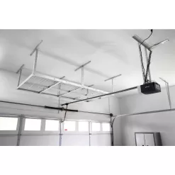 Gladiator GALS48M4JW GearLoft Hammered White Adjustable Height Metal Overhead Storage Rack (48 in W x 96 in D)