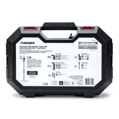 Husky 144-Position 1/4 in. and 3/8 in. Drive Mechanics Tool Set (75-Piece)