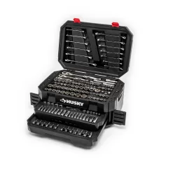 Husky 1/4 in., 3/8 in. and 1/2 in. 72-Tooth Ratchet Mechanics Tool Set with Chest (244-Piece)