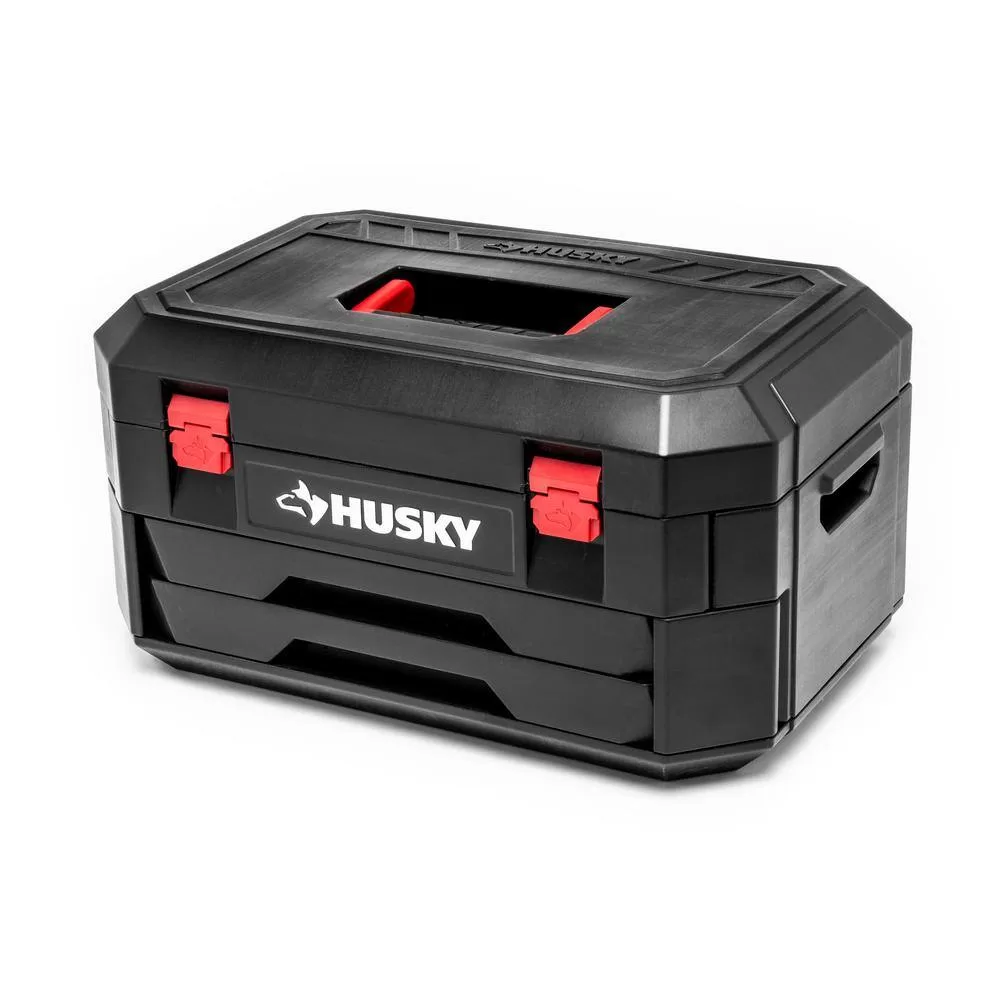 Husky 1/4 in., 3/8 in. and 1/2 in. 72-Tooth Ratchet Mechanics Tool Set with Chest (244-Piece)