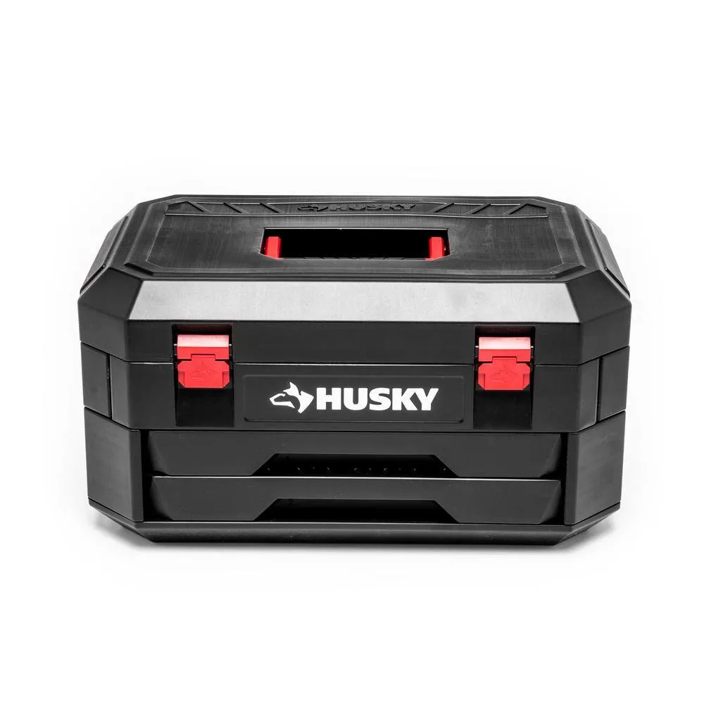 Husky 1/4 in., 3/8 in. and 1/2 in. 72-Tooth Ratchet Mechanics Tool Set with Chest (244-Piece)