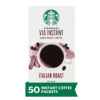 Starbucks VIA Instant Coffee—Dark Roast Coffee—Italian Roast—100% Arabica—1 box (50 packets)