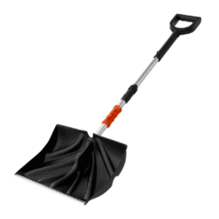 Trazon Snow Shovel for Driveway Car Home Garage - Portable Folding Snow Shovel (Black)