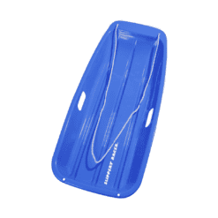 Slippery Racer Downhill Sprinter Flexible Kids Toddler Plastic Cold-Resistant Toboggan Snow Sled with Pull Rope and Handles, Blue