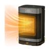ToLife Space Heater Indoor with Thermostat, 1500W PTC Electric Heater, 60°Oscillating, 4 Modes, 12h Timer