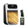 GiveBest 800W Wall Outlet Space Heater with Remote, LED Display Small Plug in Electric Heater