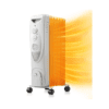 R.W.FLAME Oil Filled Radiator Heater, 3 Heat Settings, Adjustable Thermostat, Portable Space heater