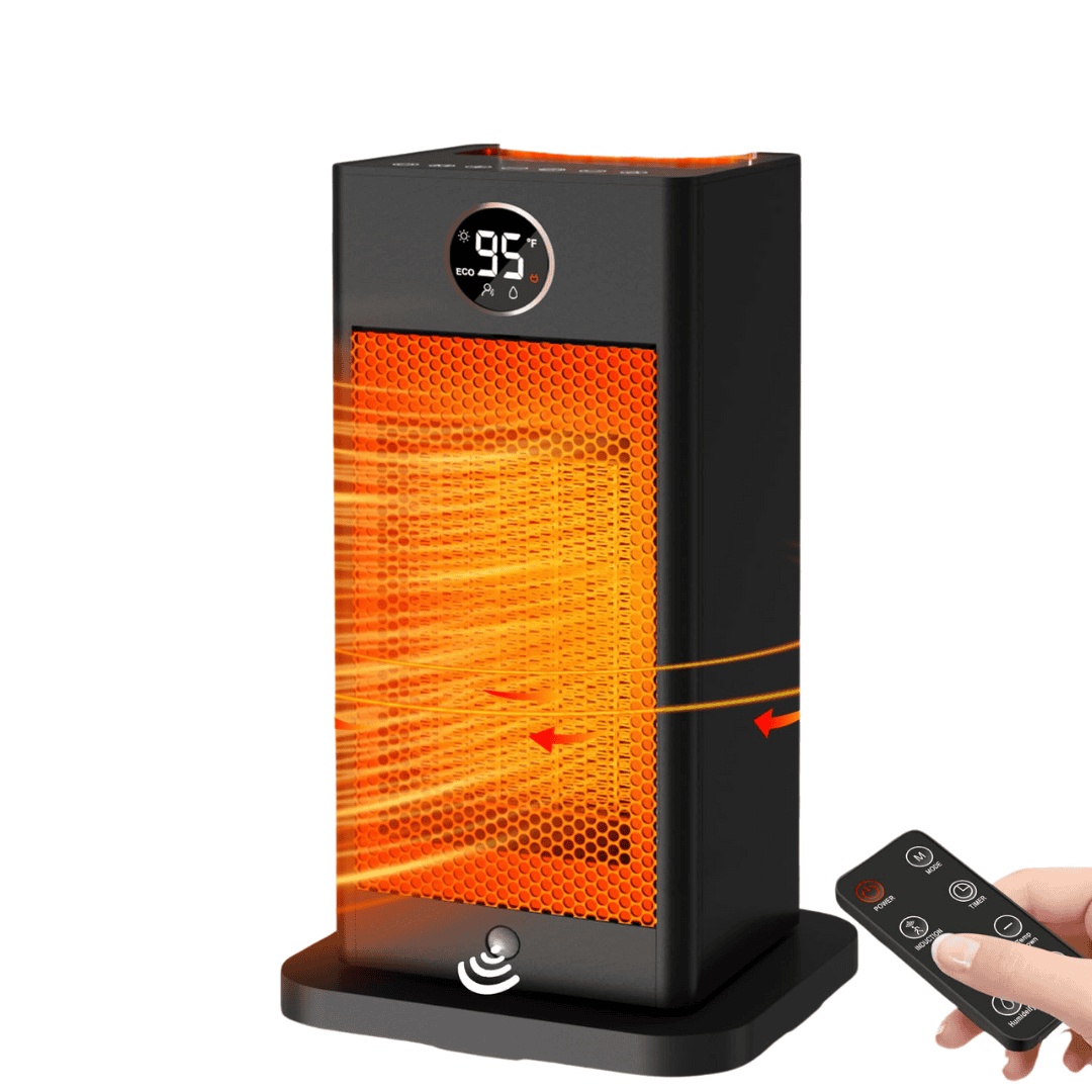 Okoium Space Heaters for Indoor Use, 2023 Upgraded PTC Space Heater Large Room 1500W, Heat Up 260 sq.ft