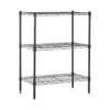 Amazon Basics 3-Shelf Narrow Adjustable, Heavy Duty Storage Shelving Unit , Black, 23.2"L x 13.4"W x 30"H