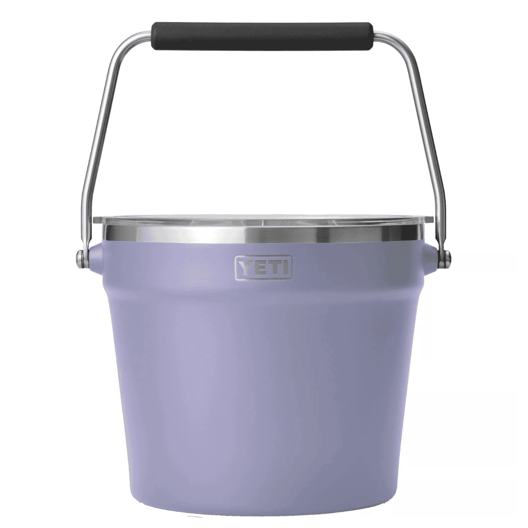 YETI Rambler Beverage Bucket, Double-Wall Vacuum Insulated Ice Bucket with Lid, Cosmic Lilac