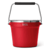 YETI Rambler Beverage Bucket, Double-Wall Vacuum Insulated Ice Bucket with Lid, Rescue Red