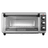 BLACK+DECKER TO3250XSB 8-Slice Extra Wide Convection Countertop Toaster Oven, Includes Bake Pan, Broil Rack & Toasting Rack, Stainless Steel/Black