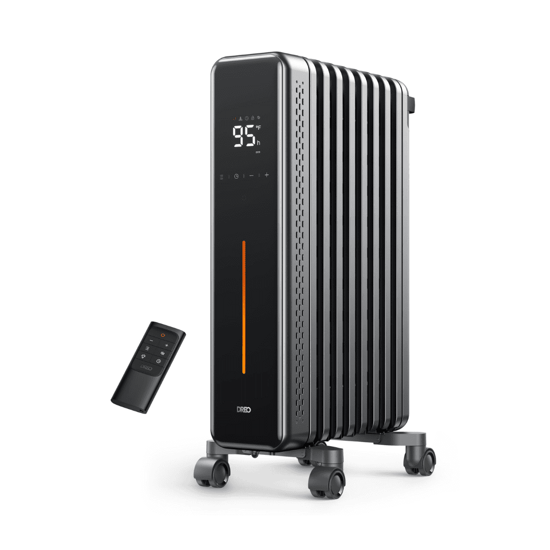 Dreo Radiator Heater, 1500W Portable Space Oil Filled with Remote