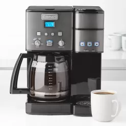 Cuisinart Coffee 12-Cup Center and Single-Serve Brewer with Glass Carafe - Black/Stainless Steel