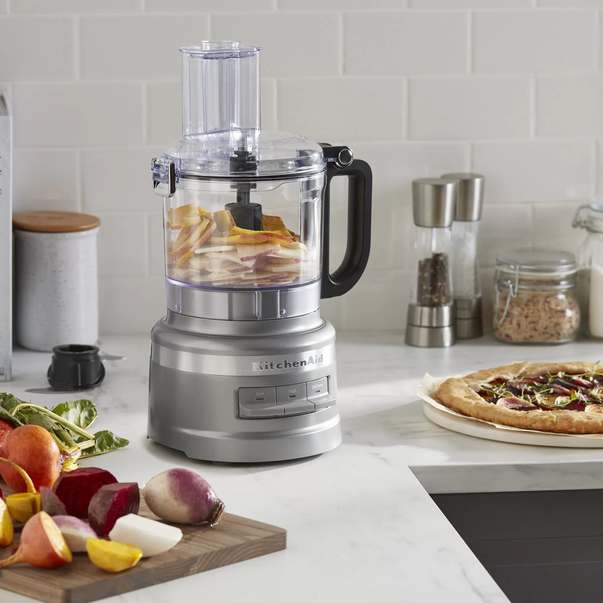 KitchenAid 7-Cup Food Processor - Contour Silver
