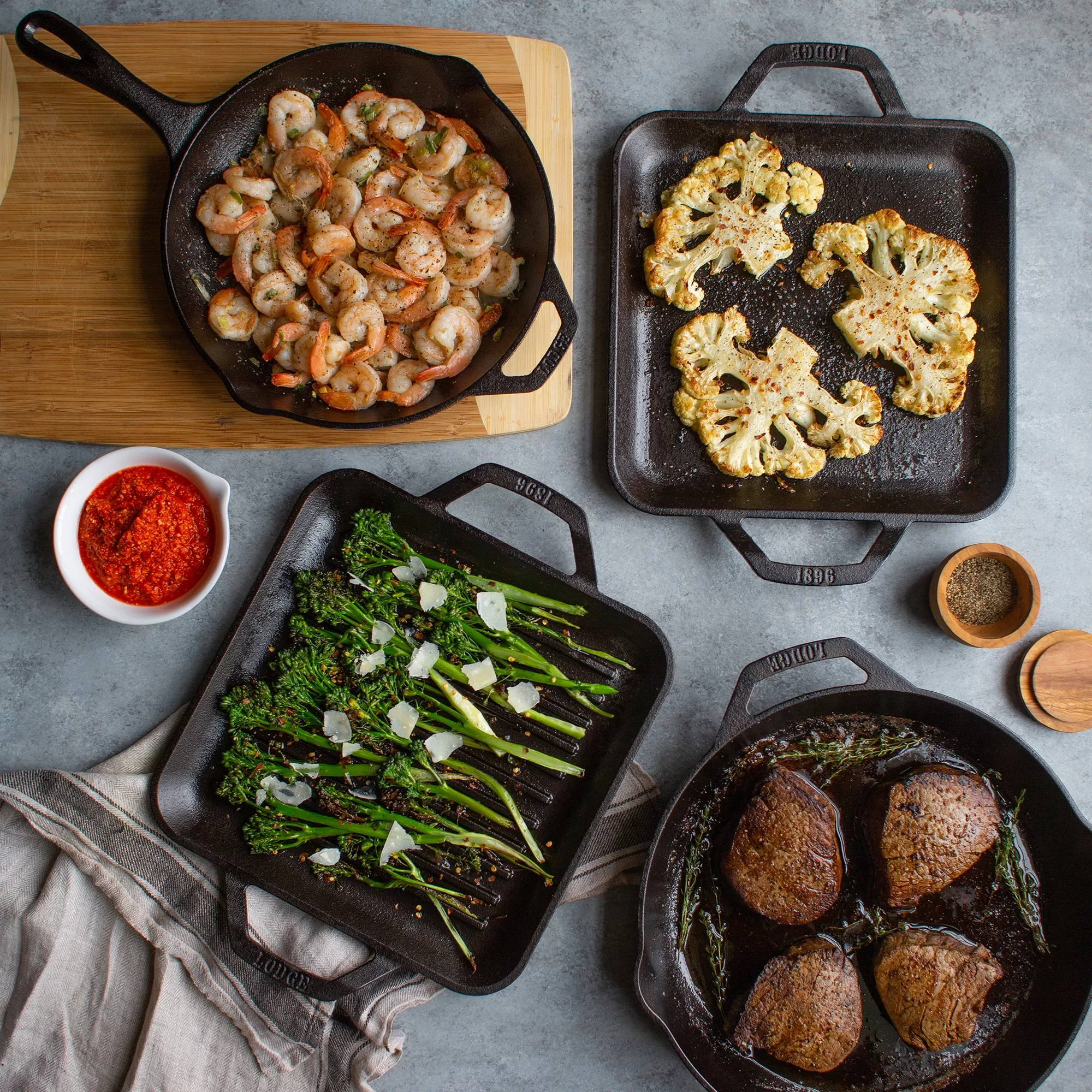 Lodge Chef Collection Seasoned Cast Iron Skillet - Size 12''