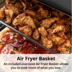 ARIA 16 qt. Air Fryer Oven Ariawave Mini Stainless Steel with Rotating Rotisserie